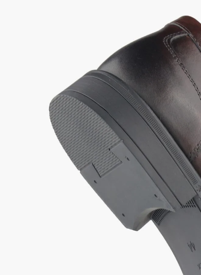 Duchini BROWN Men Metal Accent Slip-On Loafers for Men | Best Price UAE
