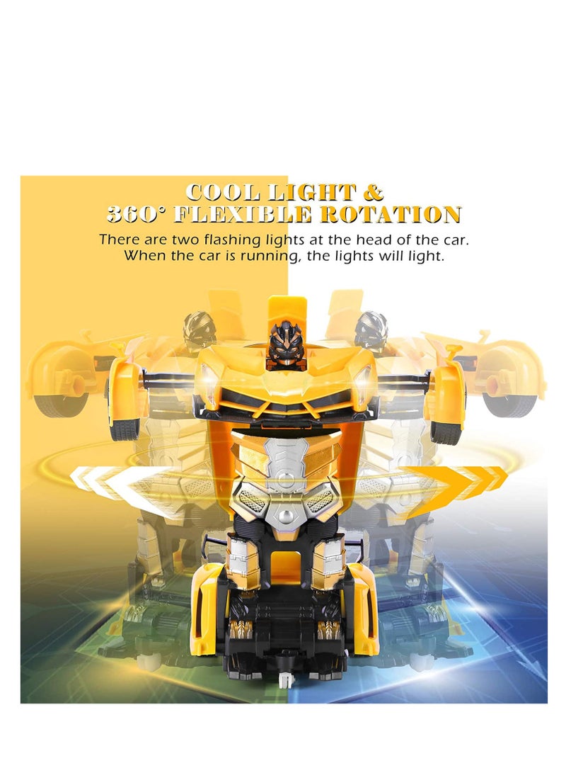 AROAQ Remote Control Car Transform Robot RC Car with 40MHz Version Remote And One Button Transforming 360 Degree Rotation Drifting  - Image 5
