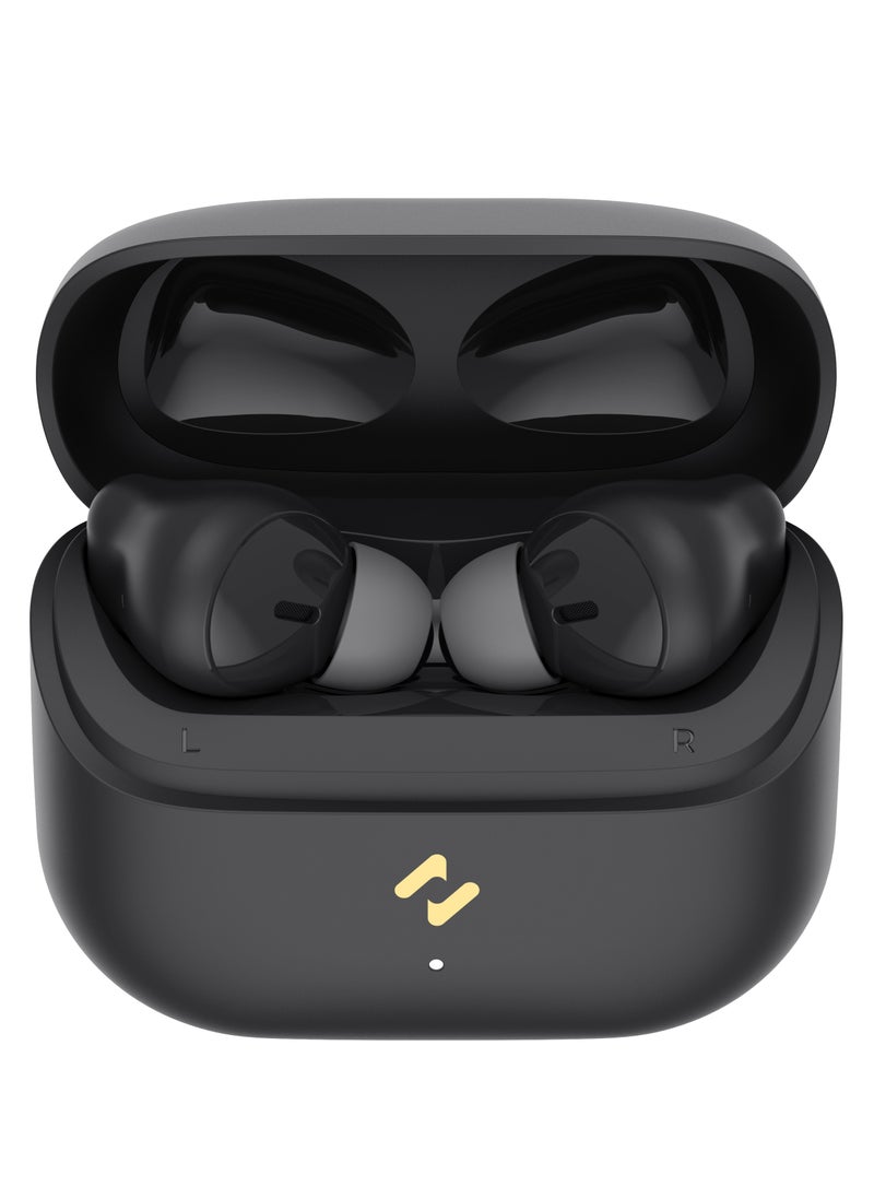 Wireless Earbuds, TWS Bluetooth 5.4 with 13mm Driver, Dual MIC ENC Noise Cancelling Headphones, Multipoint Connection Bluetooth Earphones, 33H Playtime, In-Ear Headphones for Music, Calls, Gaming and More, Fully Compatible for Android and iOS Devices (Black)