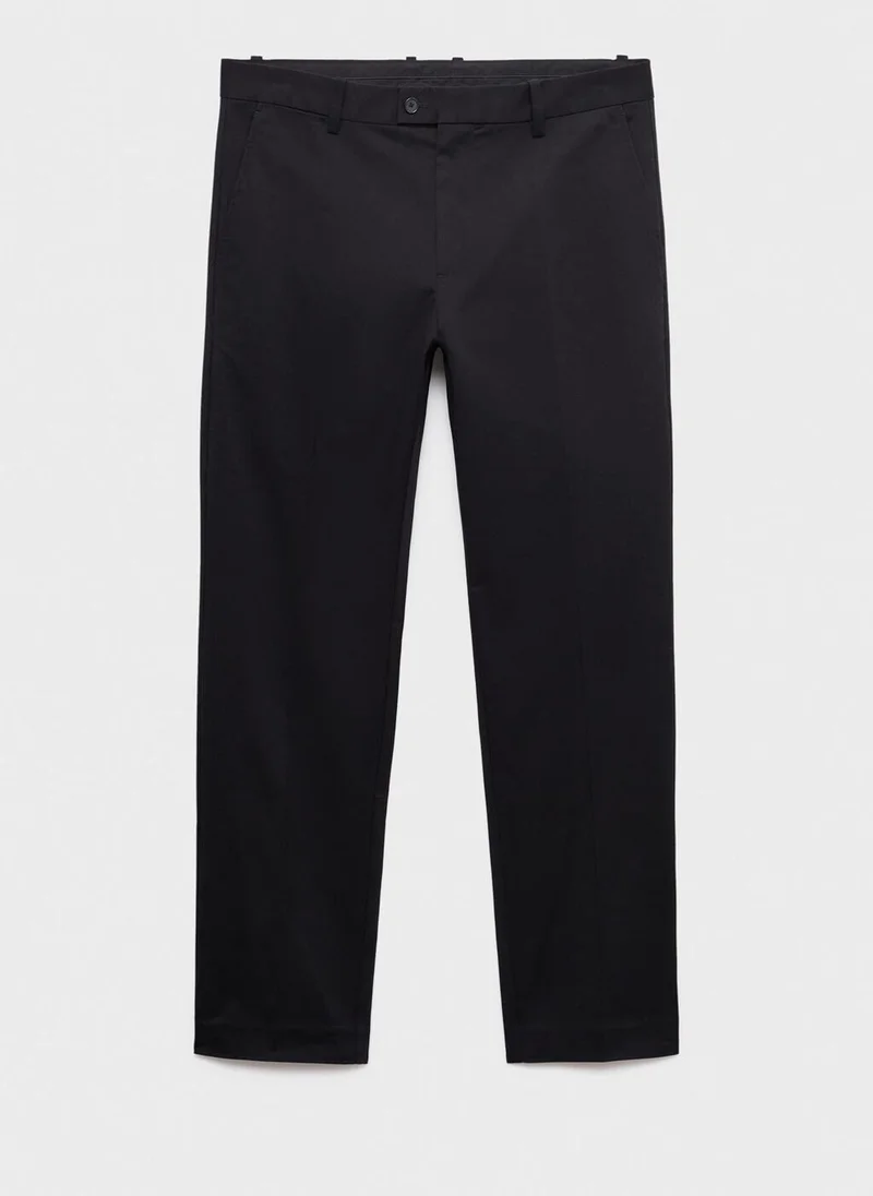 Mango Man  Regular-fit cotton trousers for Men | Best Price UAE