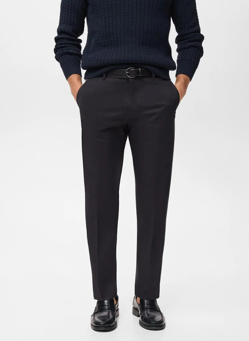 Mango Man Regular-fit cotton trousers