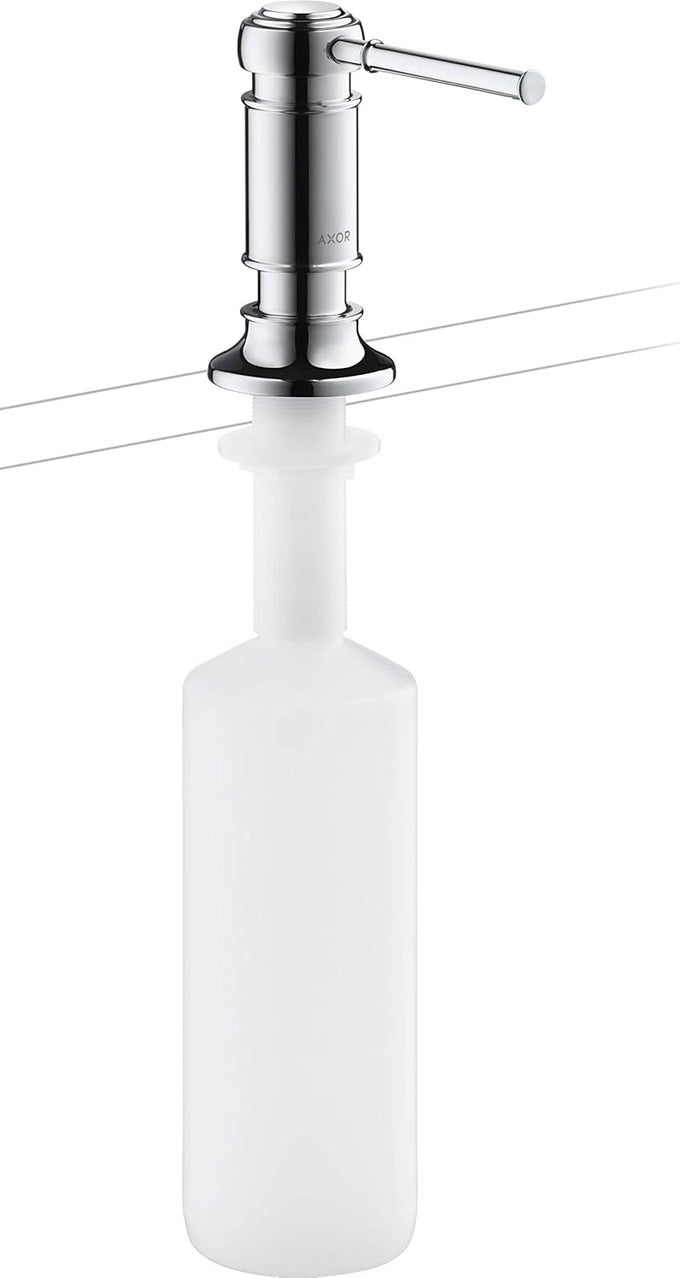 BATH AND KITCHEN SINK SOAP DISPENSER 4INCH CLASSIC SOAP DISPENSER IN POLISHED NICKEL 42018831