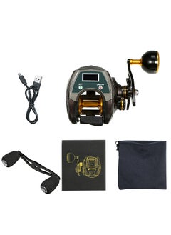 EXBERT USB Rechargeable Carbon Fiber Baitcasting Reel 9+1BB Electric Fishing Reel  - Image 4