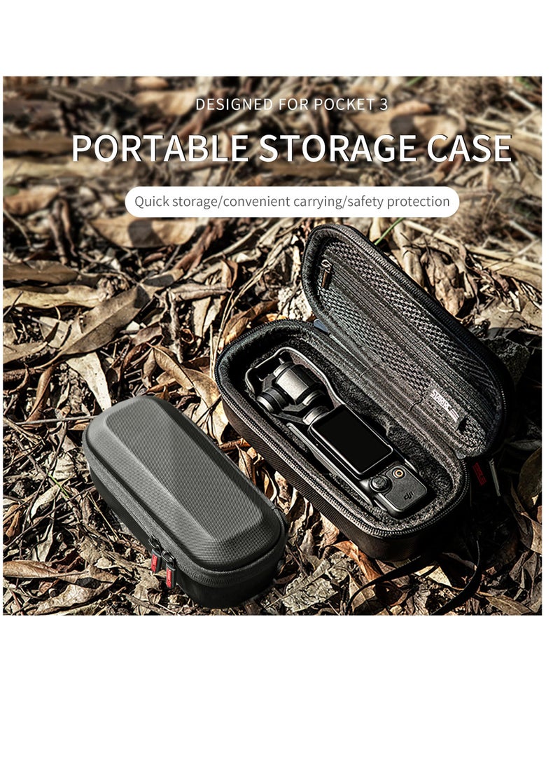 Camera Case for Osmo Pocket 3, Portable Carrying Case PU Leather Storage Bag for DJI Osmo Pocket 3 Creator Combo Accessories - Image 2