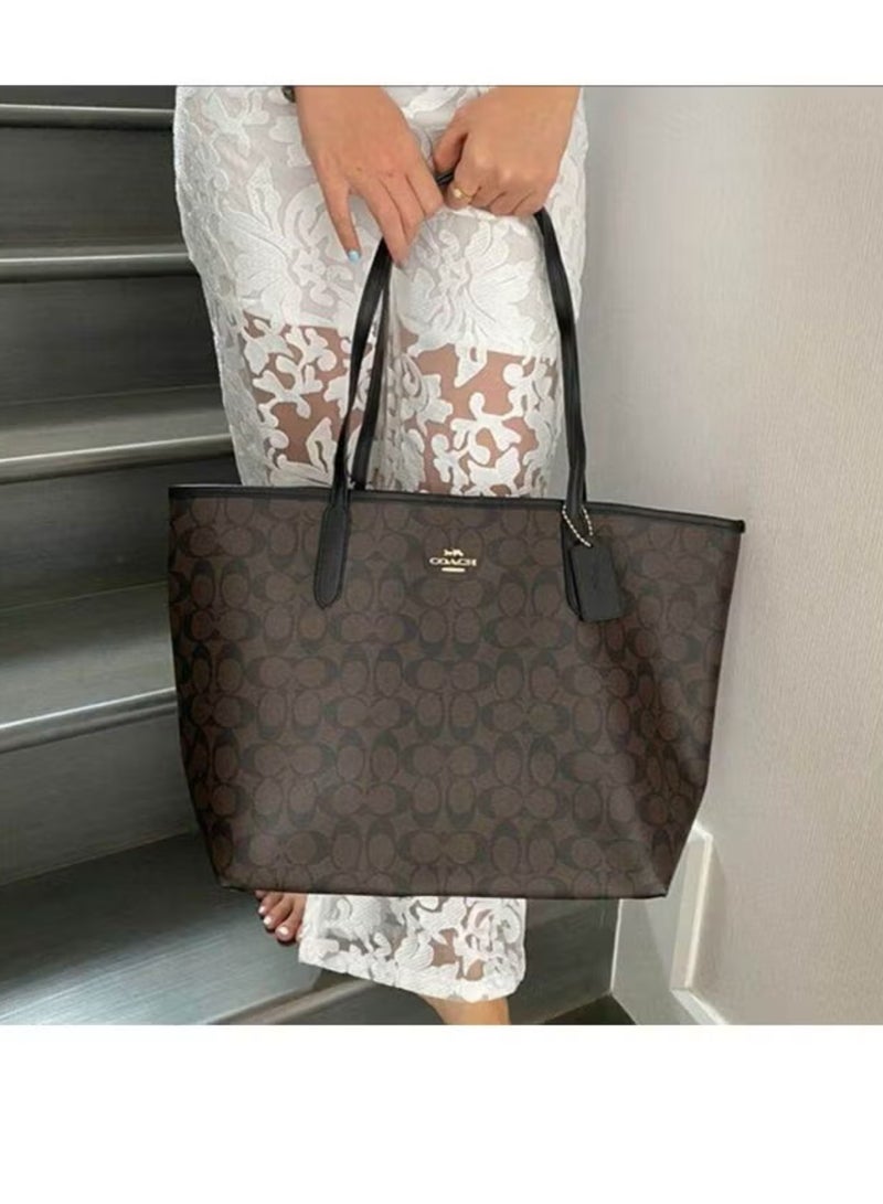 coachoutlet Coach City Handbag Women's Fashionable Large Capacity Shopping Bag - Image 5