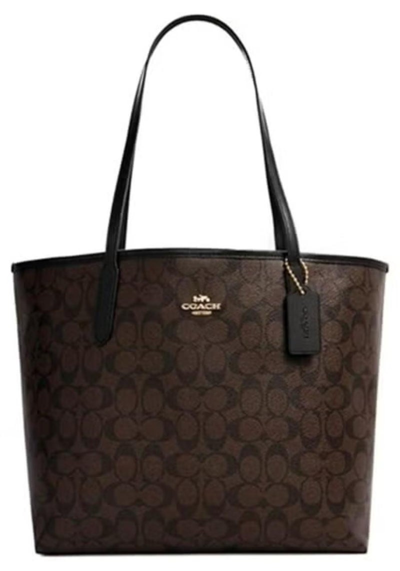 coachoutlet Coach City Handbag Women's Fashionable Large Capacity Shopping Bag - Image 1