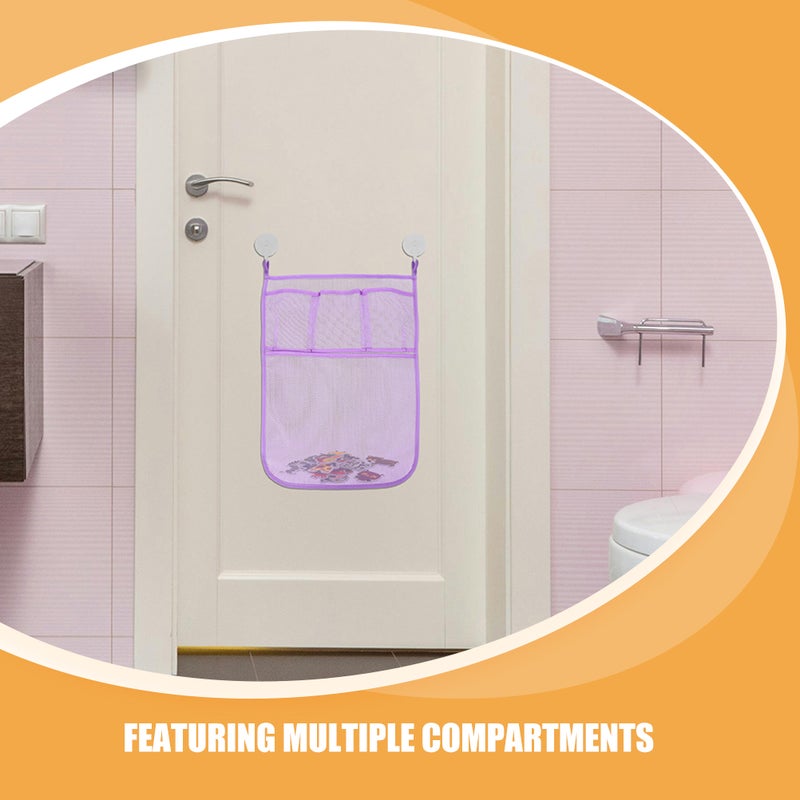 2pcs Bathroom Bathtub Plaything Organizer Bath Plaything Mesh Bags Bathroom Hanging Mesh Bag Baby Bath Toy Storage Bath Toy Net For Tub - Image 4