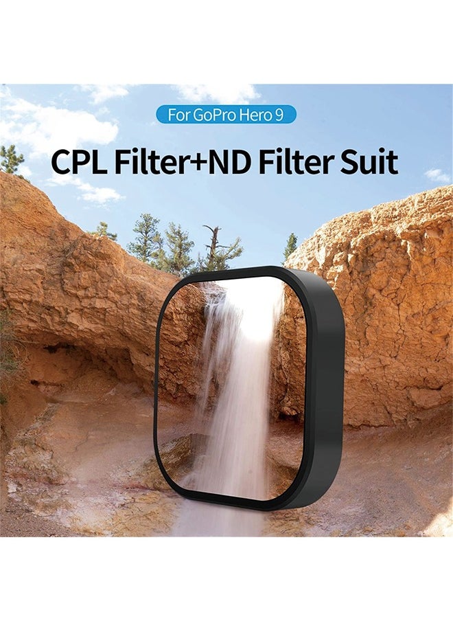 تيليسن مرشح عدسة TELESIN ND8 ND16 ND32 مجموعة الكثافة المحايدة لـ GoPro Hero 12 Hero 11 Hero 10 Hero 9 واقي عدسة أسود لملحقات Go Pro 12 11 10 9  - Image 2