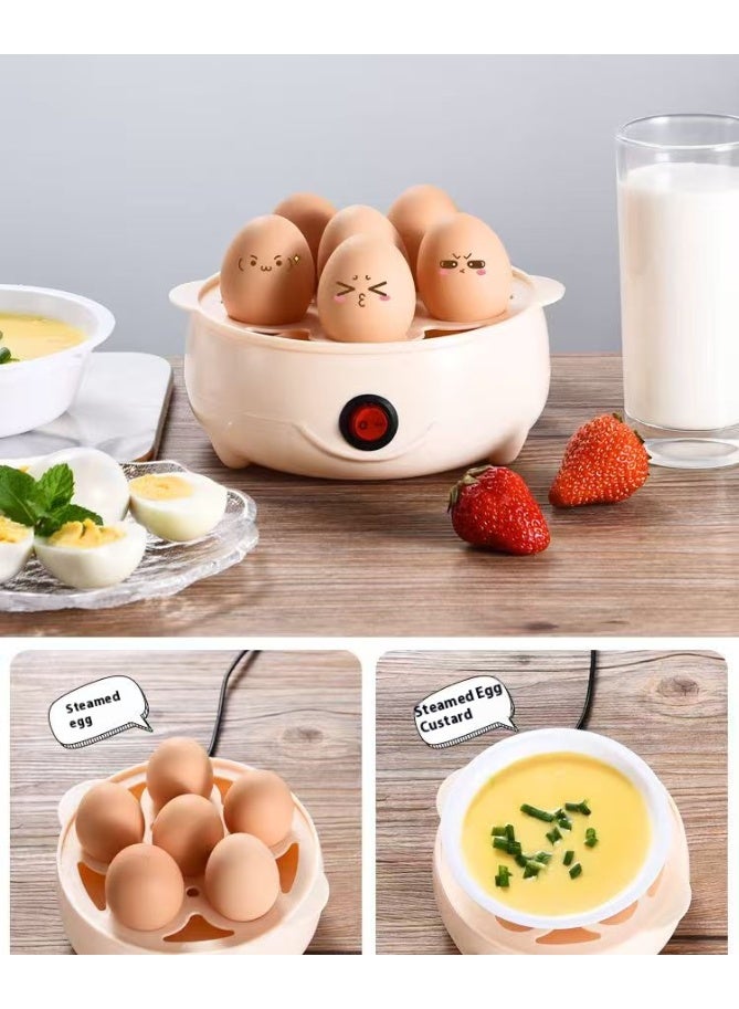 Quick Egg Cooker, Electric Egg Cooker with 5 Egg Capacity for Hard-Boiled Eggs, Medium, Soft Poached Eggs, Breakfast Vegetables & Food Steamer, BPA Free, Overheat Protection, One-Touch Button - Image 4