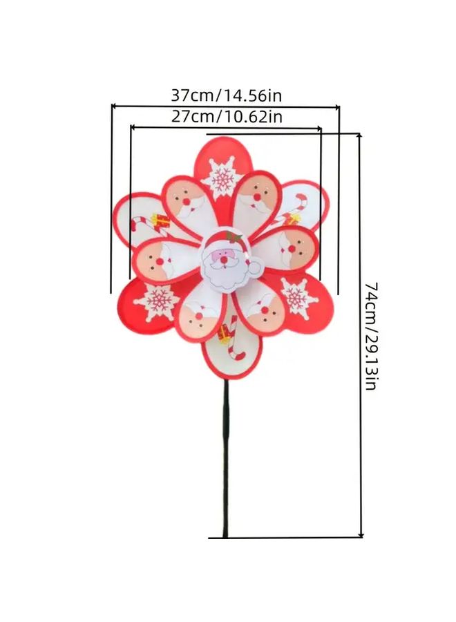 Large Double Layer Christmas Windmill for Outdoor Garden Decoration Holiday Gifts - Image 2