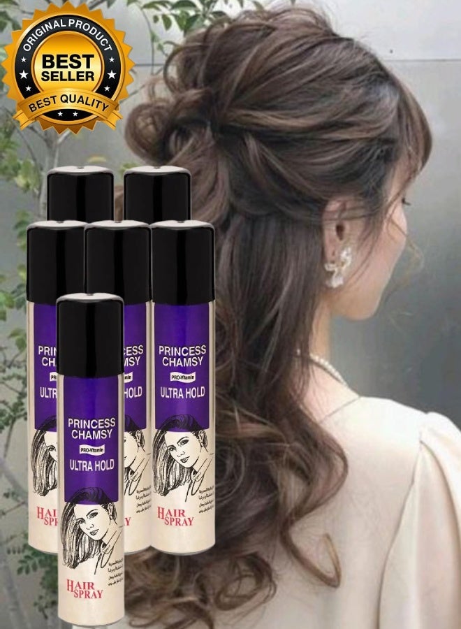 PRINCESS CHAMSY 6 Pieces Ultra Hold Hair Spray 300ML - Image 1