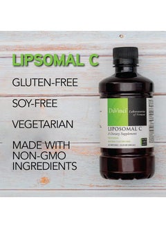Davinci Labs Liposomal C Liquid Antioxidant Supplement To Support The Immune System Collagen Maintenance And Gum Tissue Health* With Vitamin C Glutenfree Vegetarian 300 Ml 60 Servings  - Image 4
