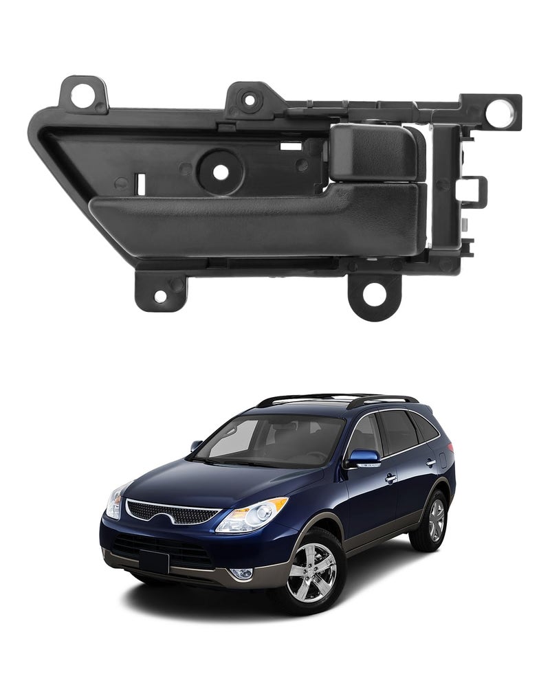 Gledewen Passenger Door Handle, Compatible with 2007-2012 Hyundai Veracruz | Textured Black Front or Rear Right Interior Handle | Replace# 82620-3J000WS, 826203J000 Inner Door Handle Part - Image 1