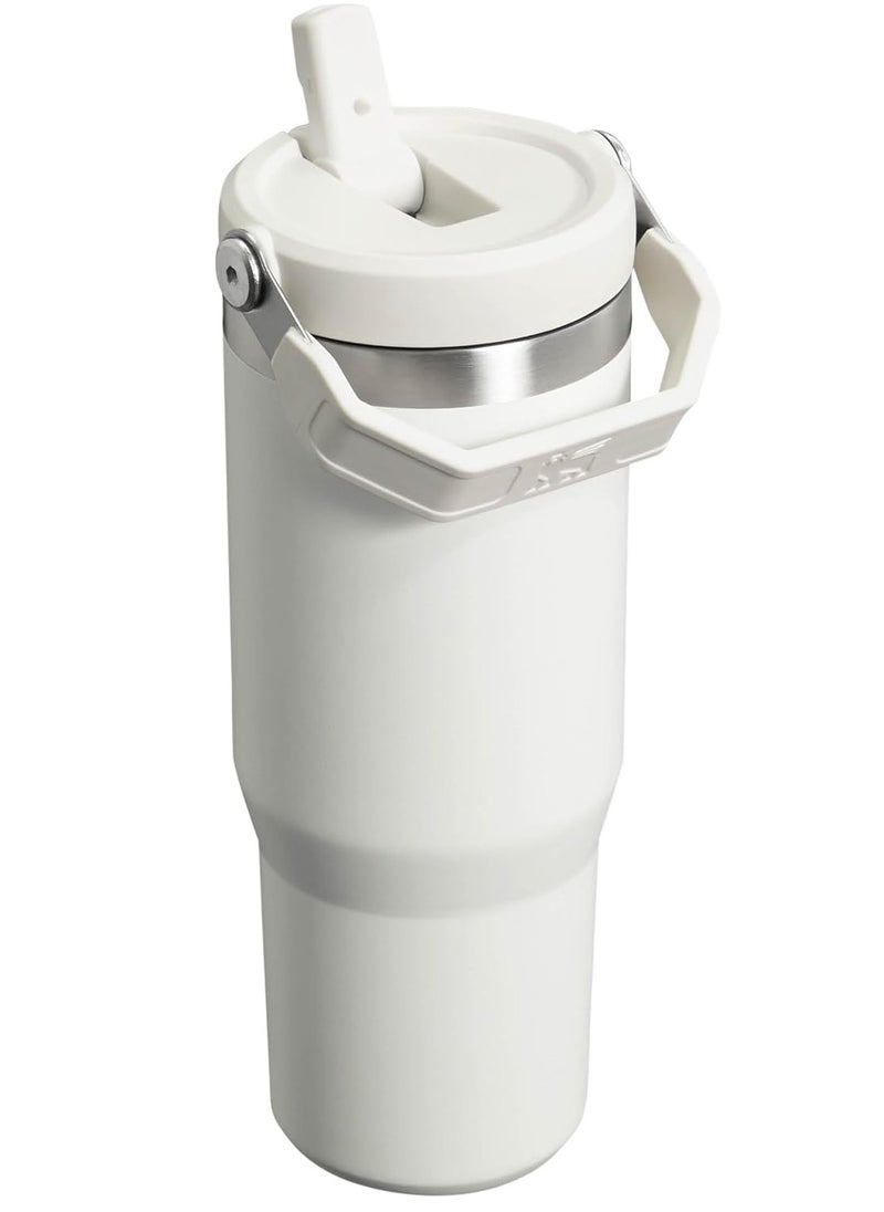 IceFlow Flip Straw Water Bottle 0.88L – Stainless Steel Travel Mug with Leakproof Flip Straw, Keeps Drinks Cold for 12+ Hours, BPA-Free, Dishwasher Safe, Easy to Carry, Frost Finish