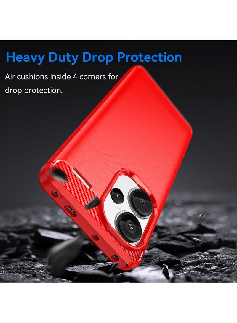 URBBKING Protective Case Cover For Redmi Note 13 Pro Plus 5G Red - Image 3