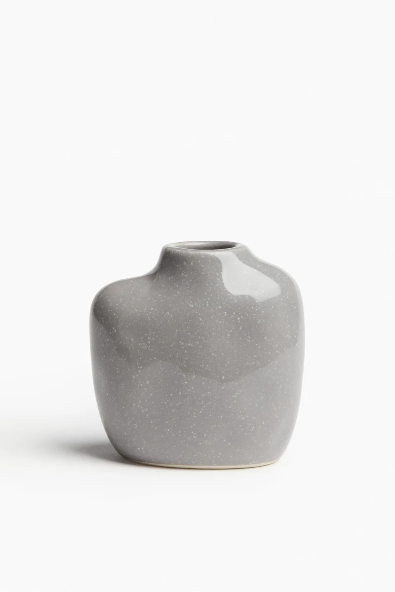 H&M Small irregular stoneware vase