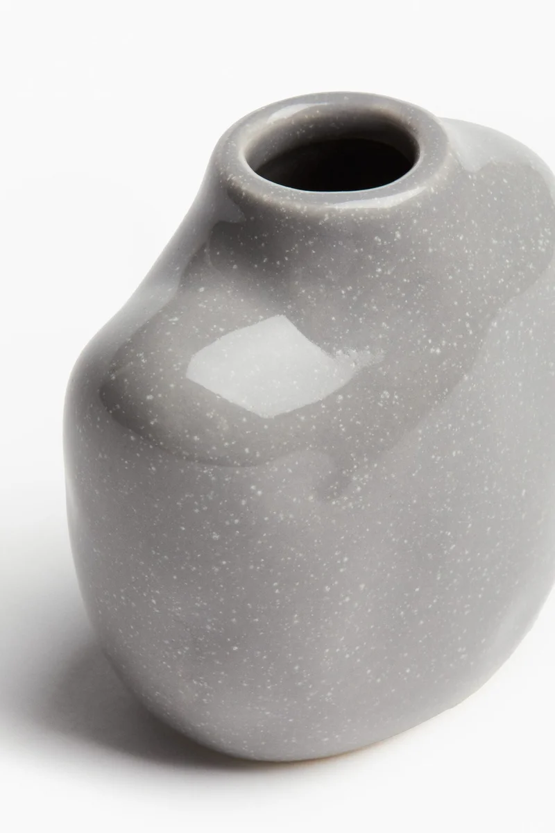 H&M Small irregular stoneware vase