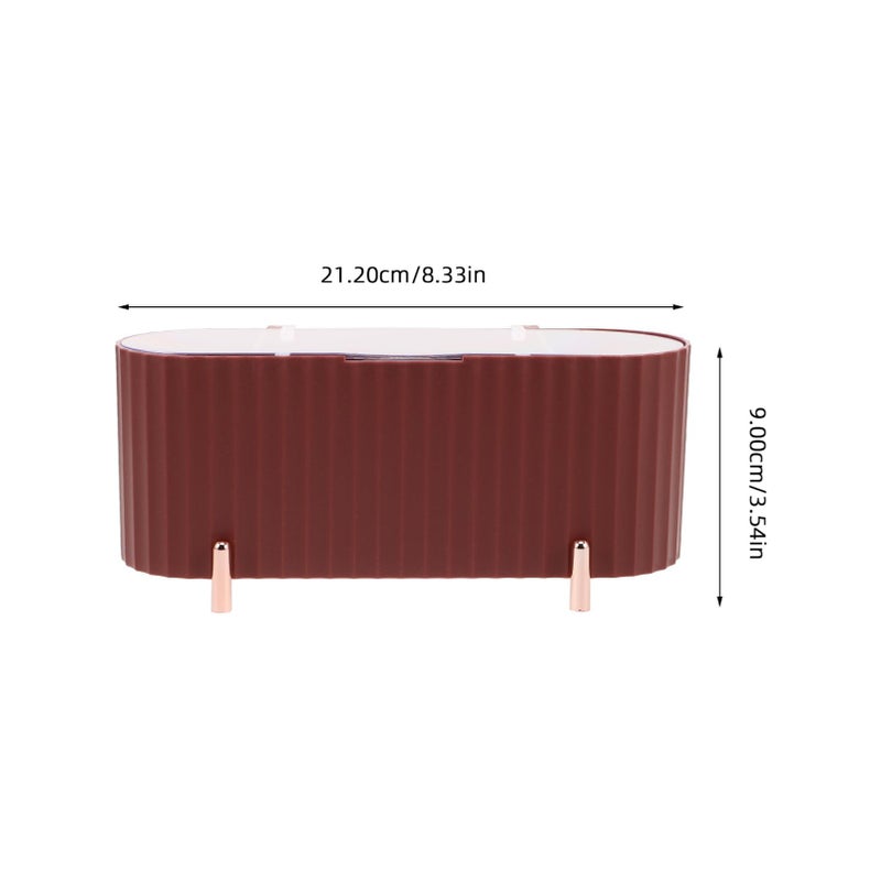 Compact Sanitary Pad And Makeup Organizer Box With Lid For Bathroom Vanity Storage - Image 3