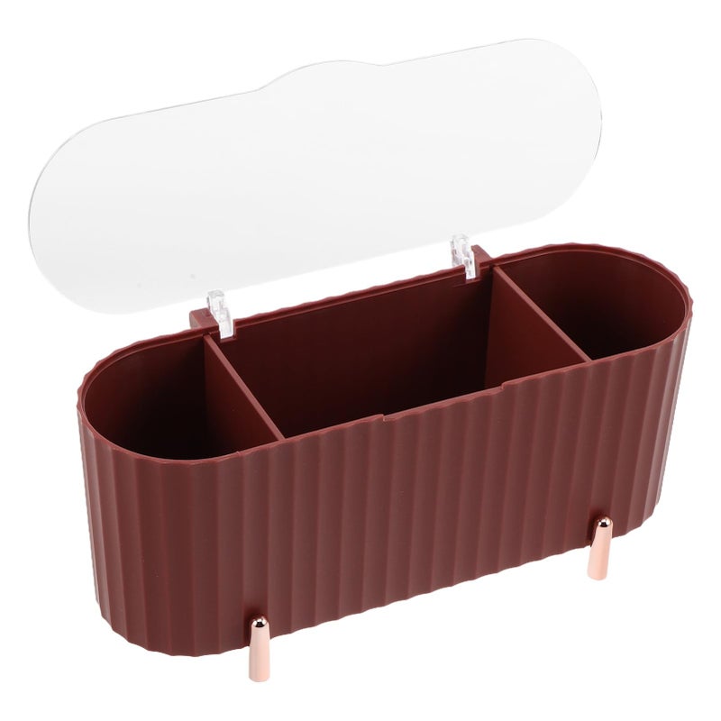 Compact Sanitary Pad And Makeup Organizer Box With Lid For Bathroom Vanity Storage - Image 2