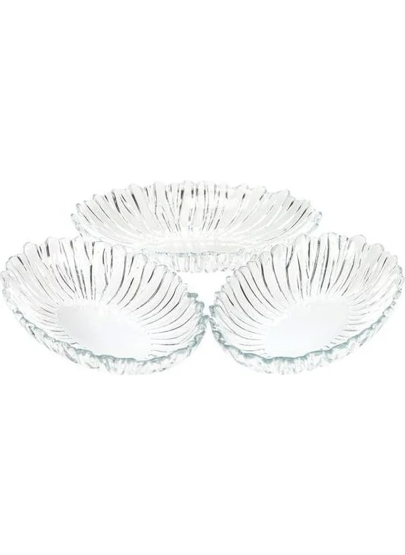 Paşabahçe Aurora Snack Breakfast Set - 6 Glass Boat Plate 10545
