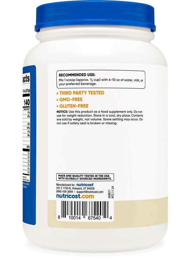 Nutricost Whey Protein Isolate Powder (Vanilla) 2LBS