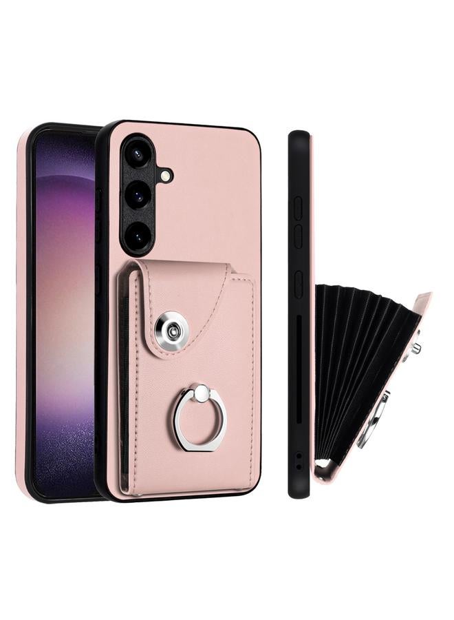 اس-توب جراب لهاتف Samsung Galaxy S24+ 5G مع حامل بطاقات وحلقة من البولي يوريثان - Image 2