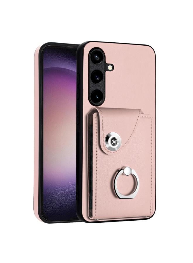 اس-توب جراب لهاتف Samsung Galaxy S24+ 5G مع حامل بطاقات وحلقة من البولي يوريثان - Image 1