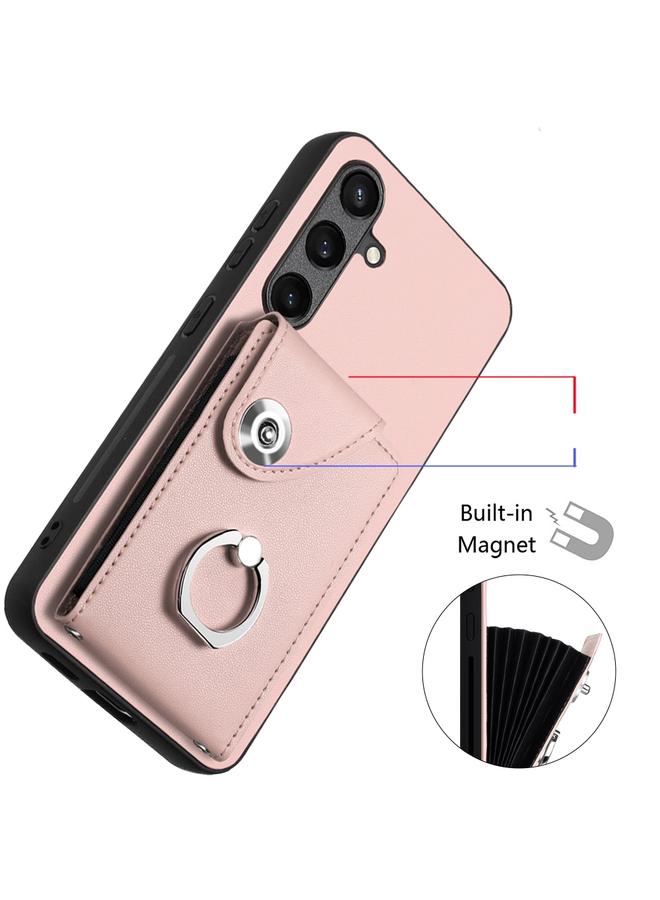 اس-توب جراب لهاتف Samsung Galaxy S24+ 5G مع حامل بطاقات وحلقة من البولي يوريثان - Image 4