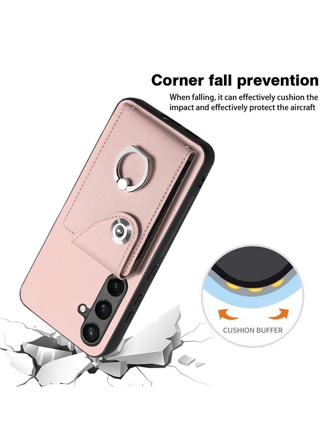 اس-توب جراب لهاتف Samsung Galaxy S24+ 5G مع حامل بطاقات وحلقة من البولي يوريثان - Image 5