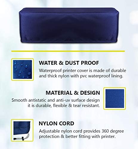 INF Dust Proof Water Proof Washable Printer Cover for Canon Pixma E470 | E477 (Blue) - Image 4