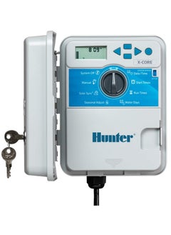 HUNTER Hunter Sprinkler XC401E X-Core 4-Station Outdoor Irrigation Controller, Small, Gray  - Image 1