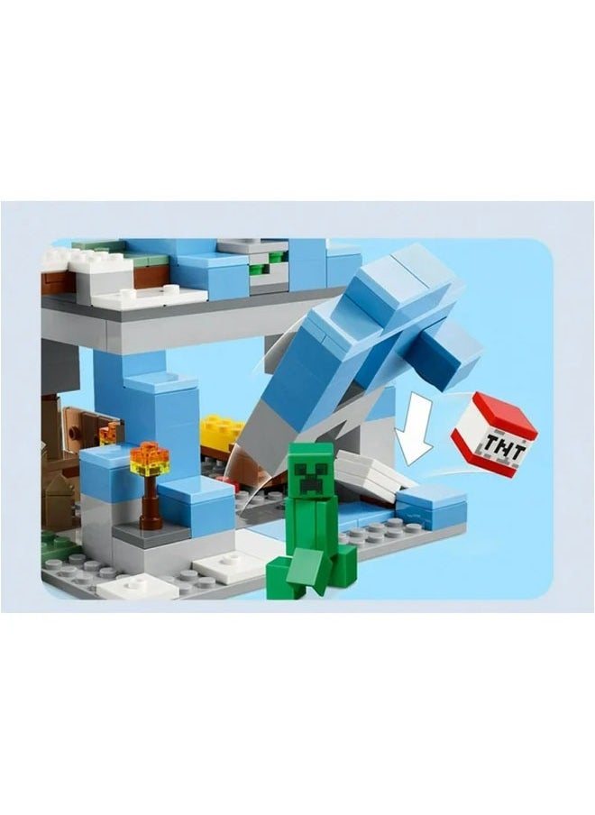General Minecraft Frozen 21243 Cavern playset with Steve, Creeper, Goat characters and accessories, biome toys  - Image 3