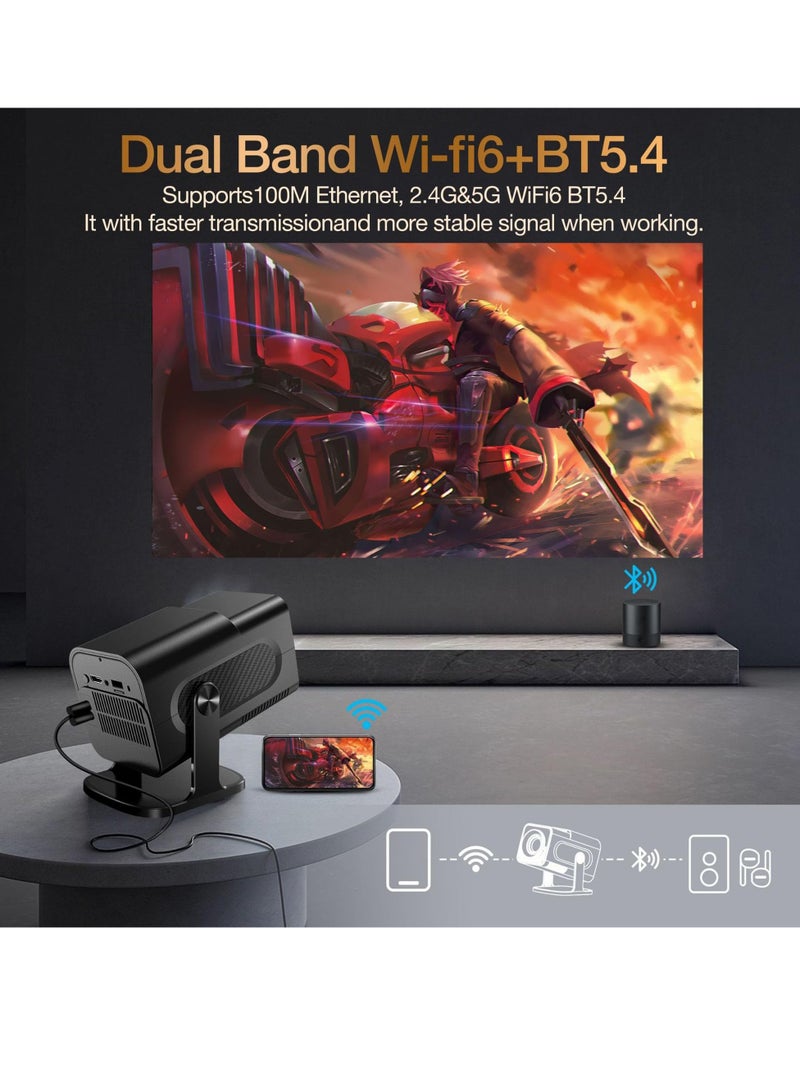 Topleo HCS350 Pro Retro Smart Game Projector,64G,4K Projector and Game 1280 * 1080P Built-in 30000 Games,Android 12,Portable video game with 2 Wireless Controllers,5G WiFi Bluetooth,HDMI,home theater,office - Image 3