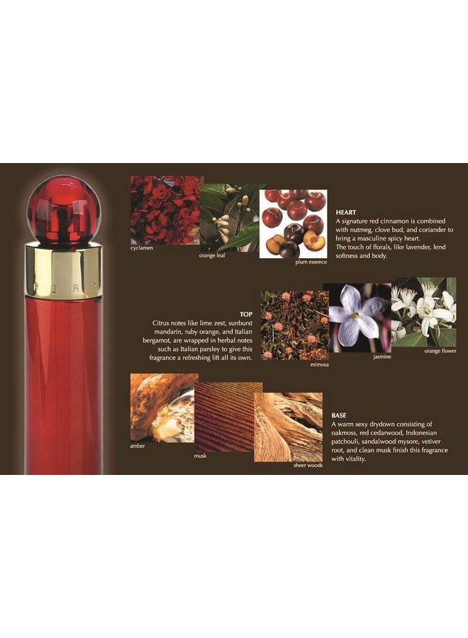 بيري إليس مجموعة هدايا بيري إليس 360° ريد للنساء، مجموعة من 3 قطع - Image 2