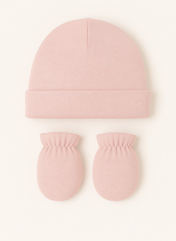 Kisunya 6-Piece Baby Girl Hat and Sock Set – Sweet Pink Rose Pattern, Includes 3 Soft & Comfortable Hats and 3 Pairs of Cozy Socks, Gentle on Newborn Skin, Windproof, Warm, and Fontanelle Protective, Ideal for Newborns and Infants, Perfect Gift Set - Image 5