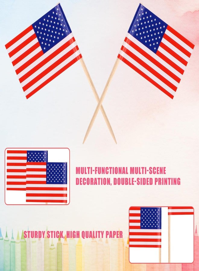 PEUTIER 200pcs Mini Countries Toothpick Flags, Mini Flags on Sticks with 100 Different Nations Double Sided World Countries Cupcake Toppers for Cupcake Dishes Fruit Platter Decoration - Image 4