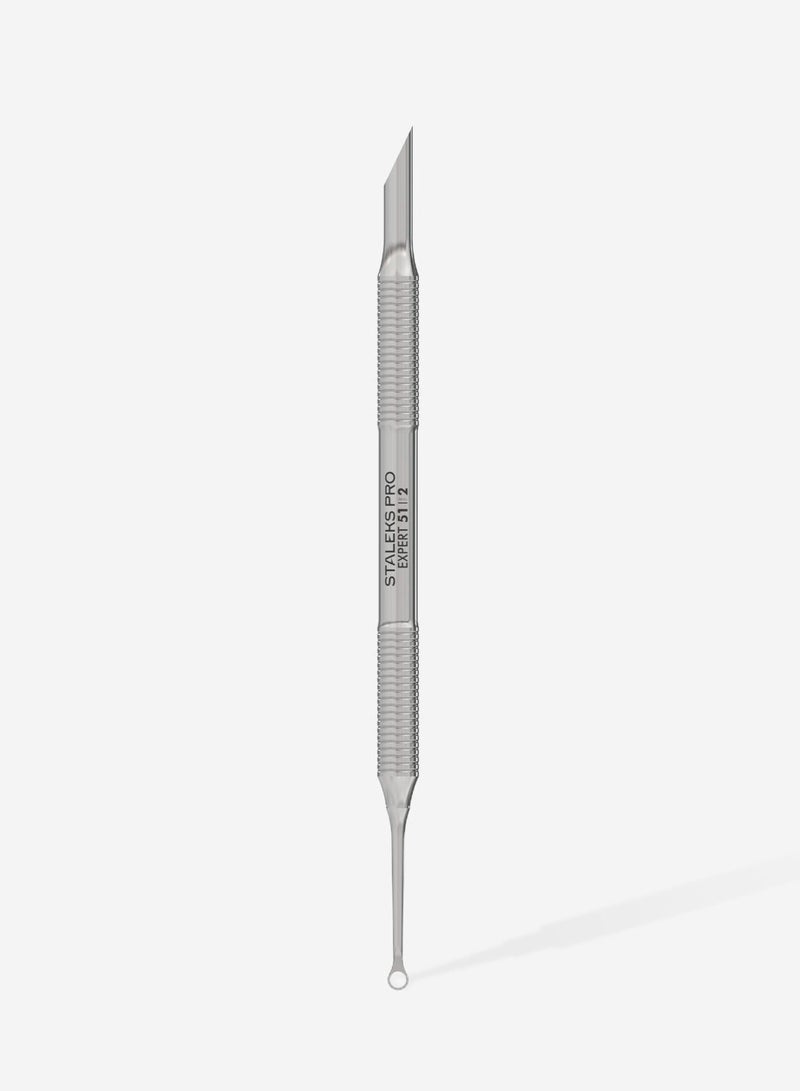 STALEKS PRO manicure pusher expert 51 type 2 beveled and loop pusher - Image 2
