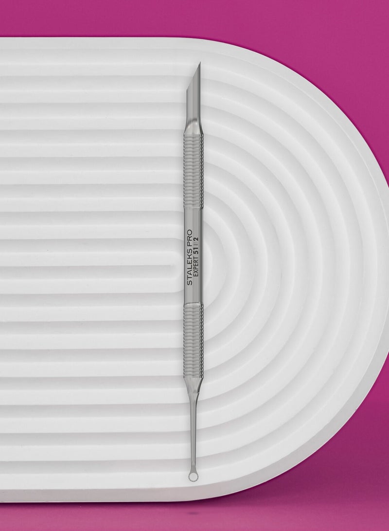 STALEKS PRO manicure pusher expert 51 type 2 beveled and loop pusher - Image 4