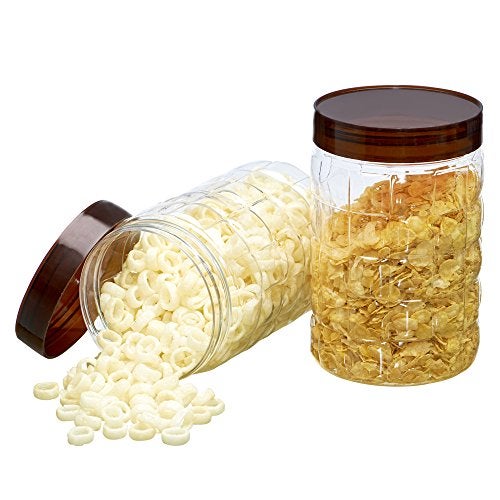 SCL Steelo Steelo Solitare Plastic PET Container Set, 2 Litre, Set of 2, Maroon - Image 4