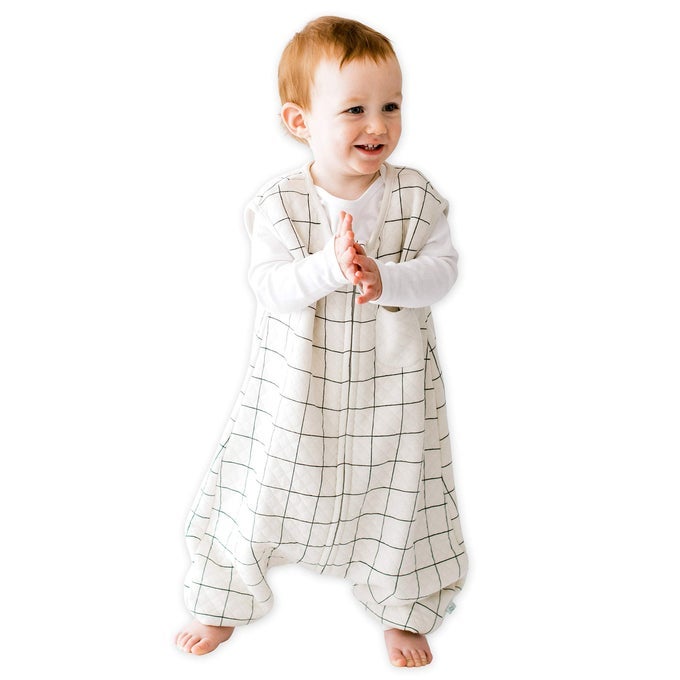 DREAMSUIT TODDLER SLEEP SACK WITH FEET 3T4T 08 TOG LIGHTWEIGHT BABY WEARABLE BLANKET FOR WALKERS RAYON MADE FROM BAMBOO ORGANIC COTTON SLEEPING BAG CHECKERED