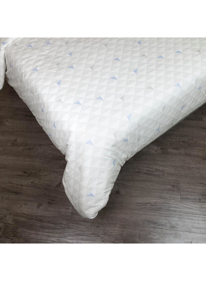 Home Box Malta Pixel 3-Pieces Printed Cotton Queen King Duvet Cover Set 220 x 220 cm - Image 3