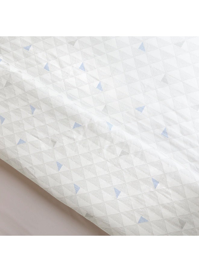 Home Box Malta Pixel 3-Pieces Printed Cotton Queen King Duvet Cover Set 220 x 220 cm - Image 4