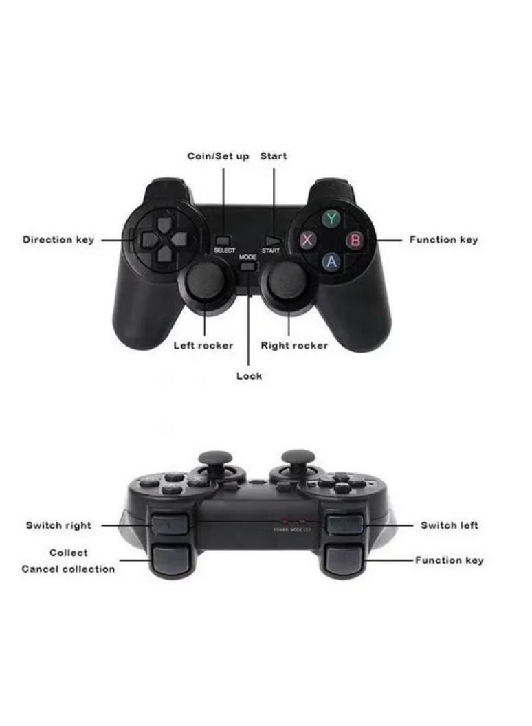 4K HD video game console, dual 2.4G wireless controllers, plug-and-play video game stick, built-in 10,000 games, retro handheld game console - Image 5