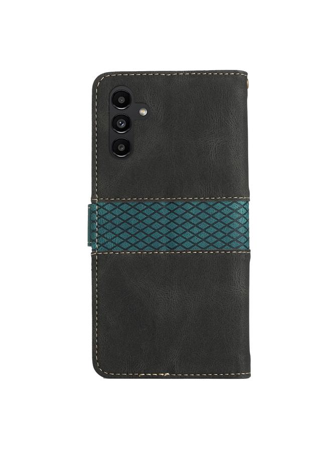 اس-توب جراب لهاتف Samsung Galaxy A15 4G / 5G، جراب هاتف جلدي بخياطة شبكية مع حبل - Image 3