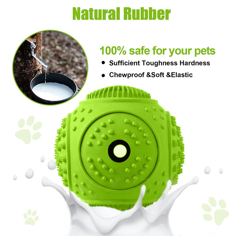 LUKITO Dog Chew Toys 3 Pack for Aggressive Chewers, Multifunctional Teeth Cleaning and Gum Massage, Tough Toys with Natural Rubber for Large and Medium Dog - Image 4