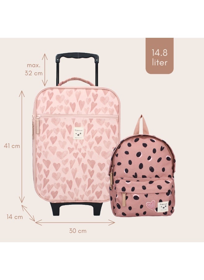 Kidzroom Trolley suitcase Kidzroom Pink Hearts  - Image 5