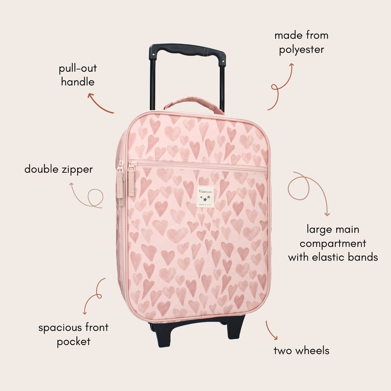 Kidzroom Trolley suitcase Kidzroom Pink Hearts - Image 3