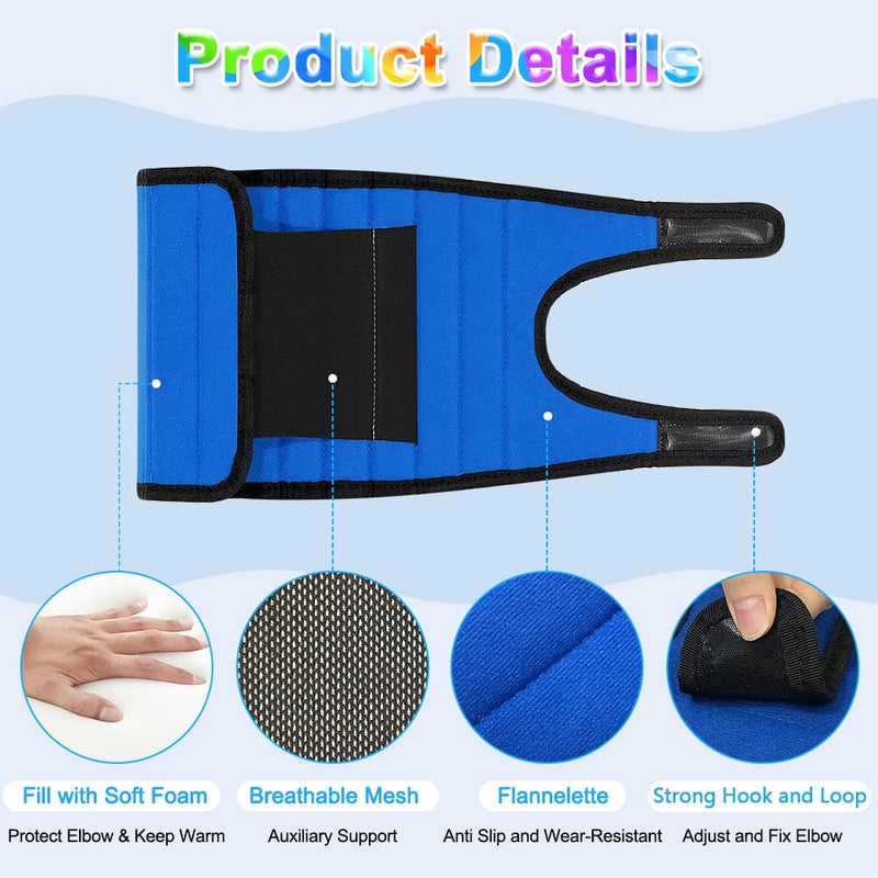 Zelen Thumb Sucking Stop for Kid (1 Pair) Thumb Sucking Guard Nail Biting Treatment for Kids Toddlers Finger Sucking Stop Biting Nails Anti Thumb Sucking Finger Hand Stopper Elbow Immobilizer Brace - Image 5