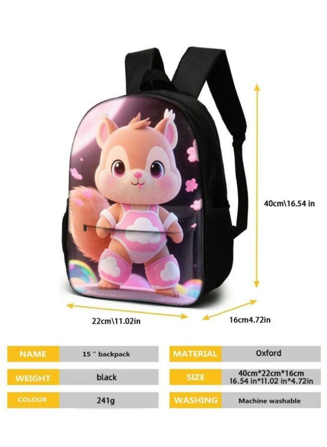 Bright Li Fire Unlock the new fashion of childish fun! Three-piece set of bags, cartoon elements for children and teenagers (students, children, friends' outings, mountain climbing, schooling, etc. can be used) - 58  - Image 5