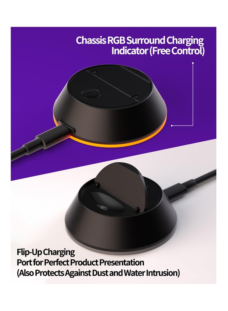 SYOSI، قاعدة شحن لجهاز بوكيمون غو بلس+، قاعدة شحن لكرات سويتش سبرايت، إضاءة RGB ذاتية، إكسسوارات أنمي، مجموعة شحن مغناطيسية - Image 2